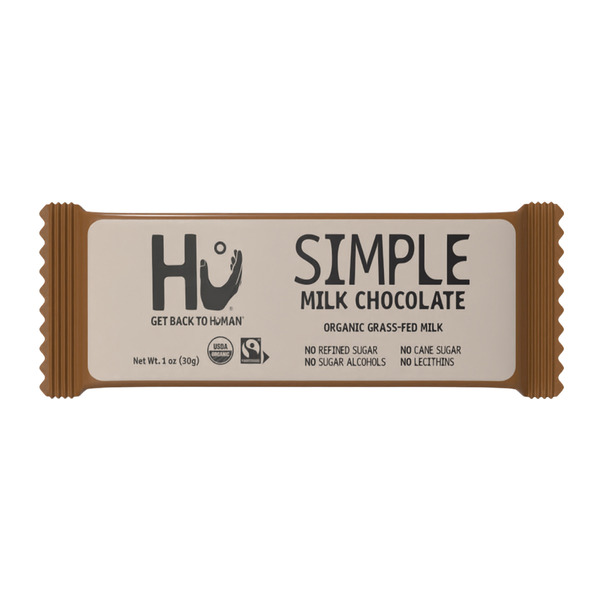 Hu Organic Grass-Fed Simple Milk Chocolate Snack-Size Bar 1 oz