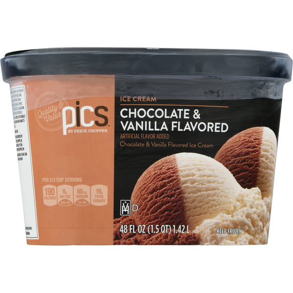 PICS Ice Cream, Chocolate & Vanilla Flavored Same-Day Delivery or