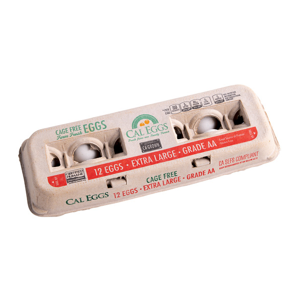 Cal Eggs Grade Aa Cage Free Extra Large Eggs