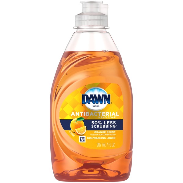 Dawn Antibacterial Dishwashing Liquid Dish Soap, Orange Scent (7 oz