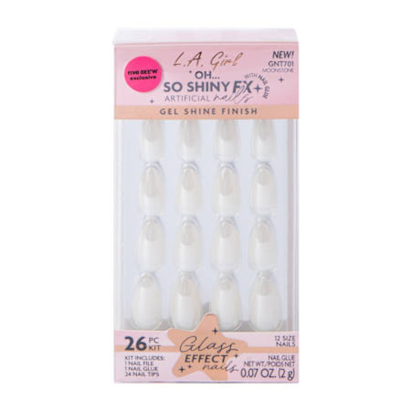 L.A. Girl Cosmetics 26-Piece Oh… So Shiny Fx Moonstone Glass Effect Nails Kit