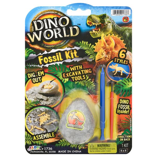 JA-RU Dino World Toy, Fossil Kit, 6 Styles Same-Day Delivery or
