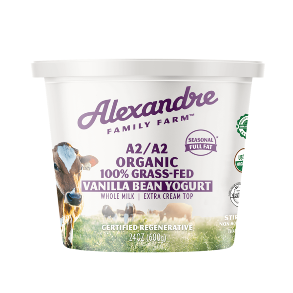 Alexandre Family Farm A2/A2 Organic 100% Grass-fed Vanilla Bean