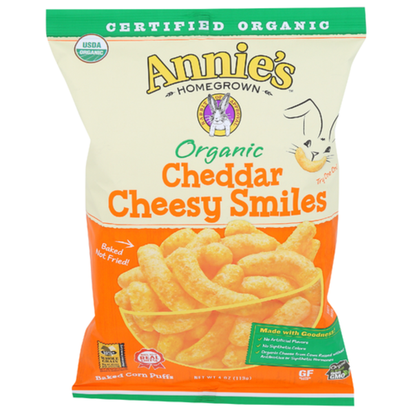 Annie's Homegrown Organic Cheddar Cheesy Puffs