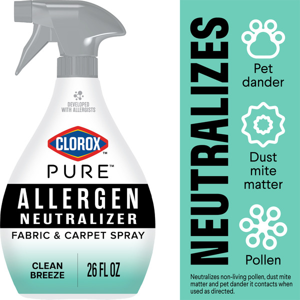 Clorox PURE Allergen Neutralizer Fabric and Carpet Spray, Clean