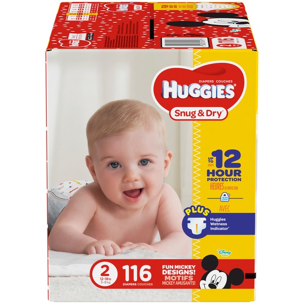 huggies snug & dry diapers size 2