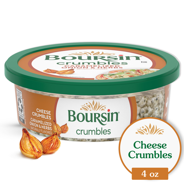 Boursin Crumbles Caramelized Onion & Herbs Cheese Crumbles