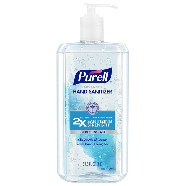 PURELL Advanced Hand Sanitizer Refreshing Gel, 33.8 fl oz Same-Day