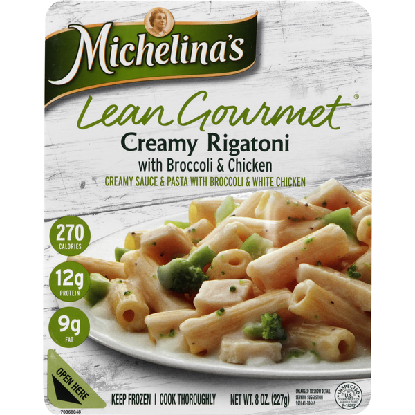 Michelinas Creamy Rigatoni, with Broccoli & Chicken (8 oz) Instacart