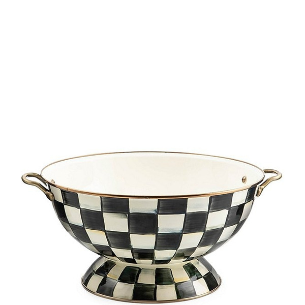 Mac Kenzie-Childs Check Enamel Everything Bowl