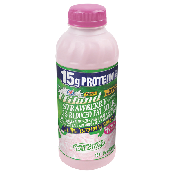 Hiland Dairy 2% Reduced Fat Strawberry Milk Same-Day Delivery or