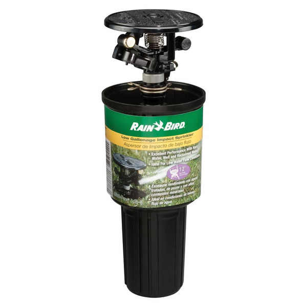Rain Bird Lg-3 Mini-paw 3in Pop-up Canned Impact Sprinkler, 360 Or 20-340 Degree Pattern, Adjustable 26-41 Ft.