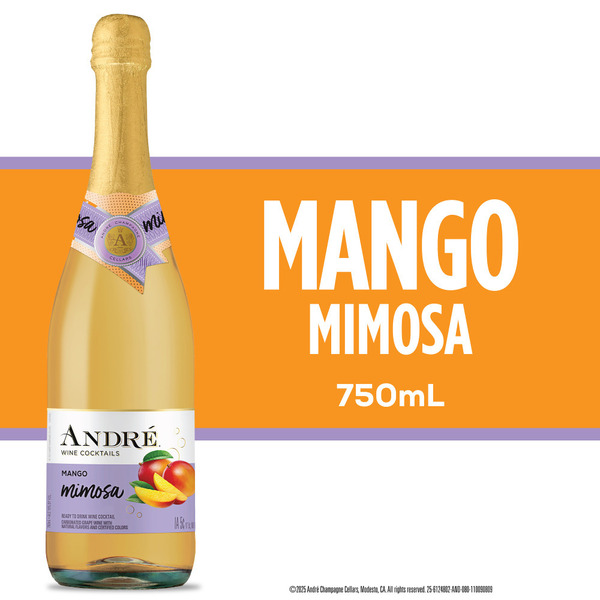 André Mango Mimosa Sparkling Wine Cocktail Same-Day Delivery or
