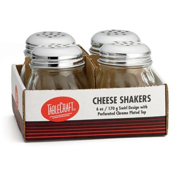 Plastic Cheese Shaker, 6 oz - 4-pack