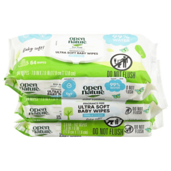 On Fragrance Free Baby Wipes