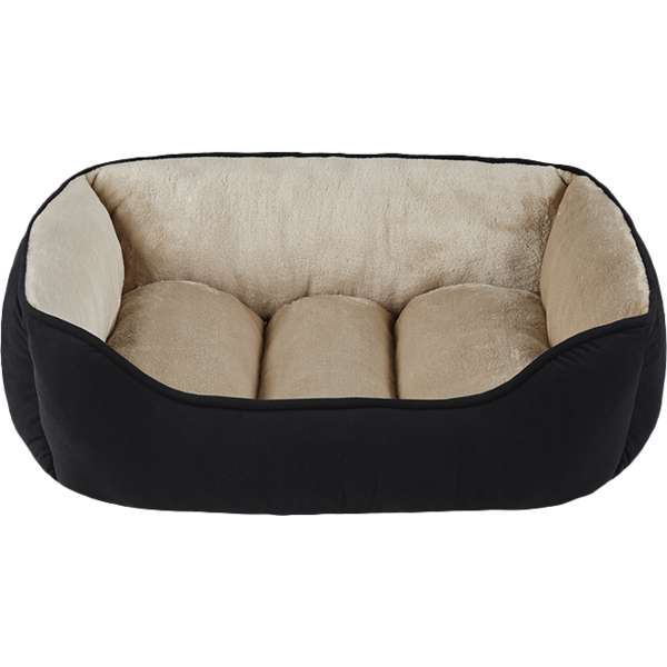 Play On Cuddler Dog Bed, Small - Black & Tan