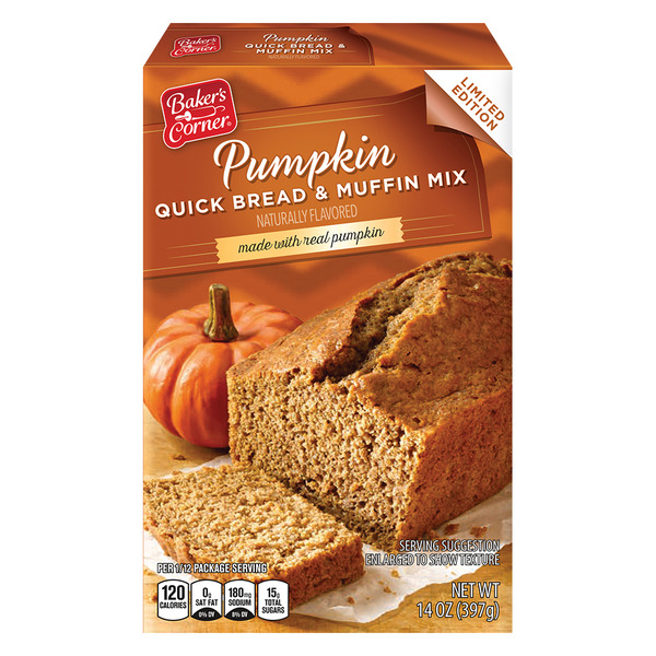 ALDI Baker's Corner Pumpkin Flavored Quick Bread & Muffin Mix SameDay