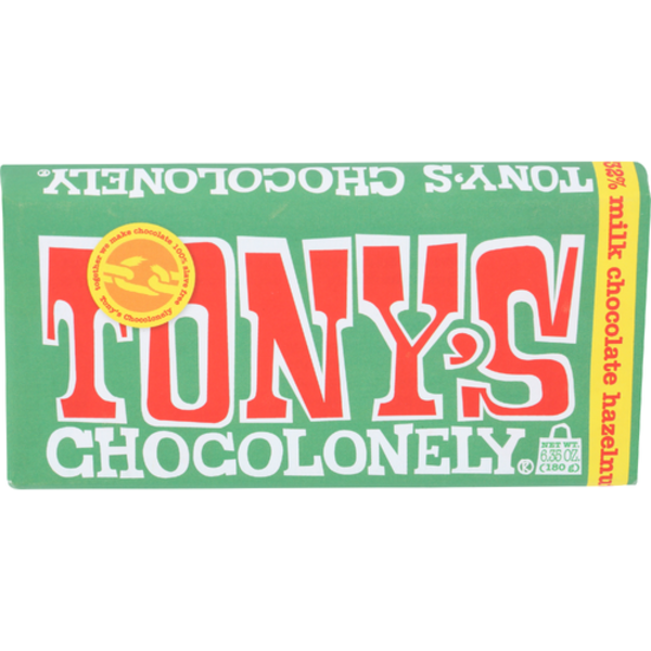 Tony's Chocolonely 32% Milk Chocolate Hazelnut Bar