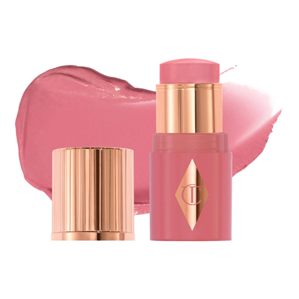 Charlotte Tilbury Beauty Mini Unreal Lip & Cheek Glow Blush Stick with Hyaluronic Acid - Rosy Glow