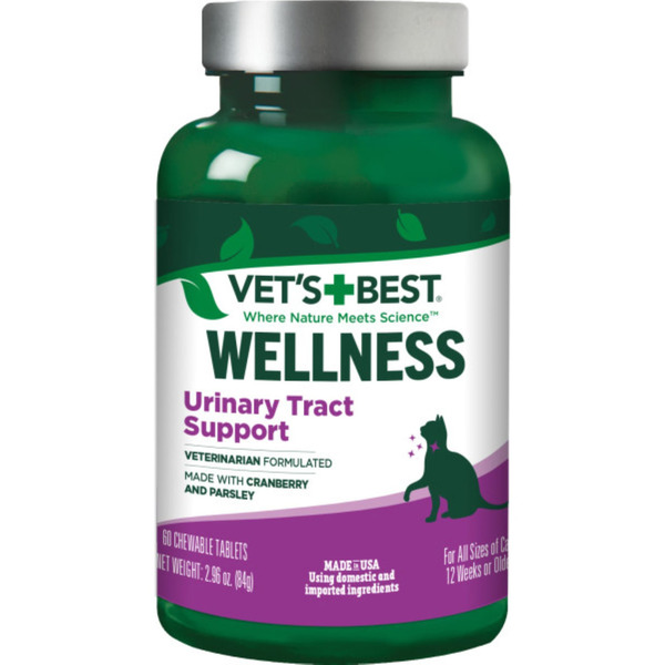 Vet's + Best Natural Health Care Urinary Tract Support Chewable Tablets - 60 CT