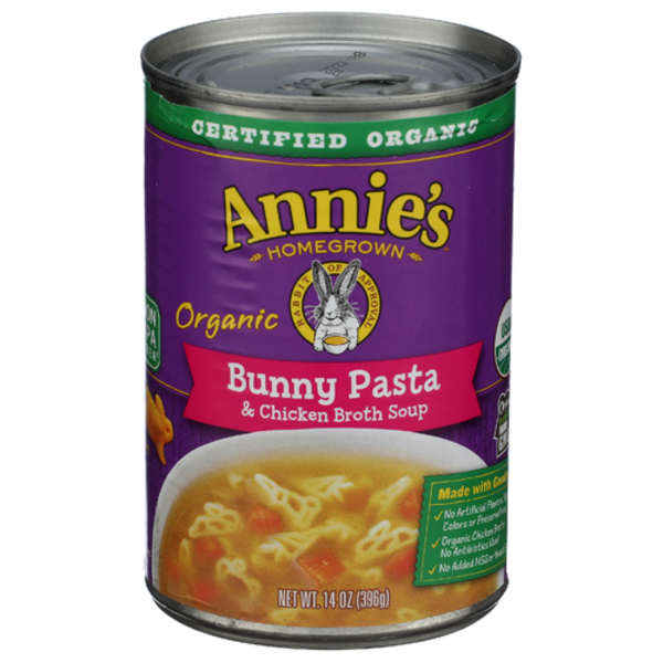Annie's Homegrown Organic Bunny Pasta & Chicken Broth Soup