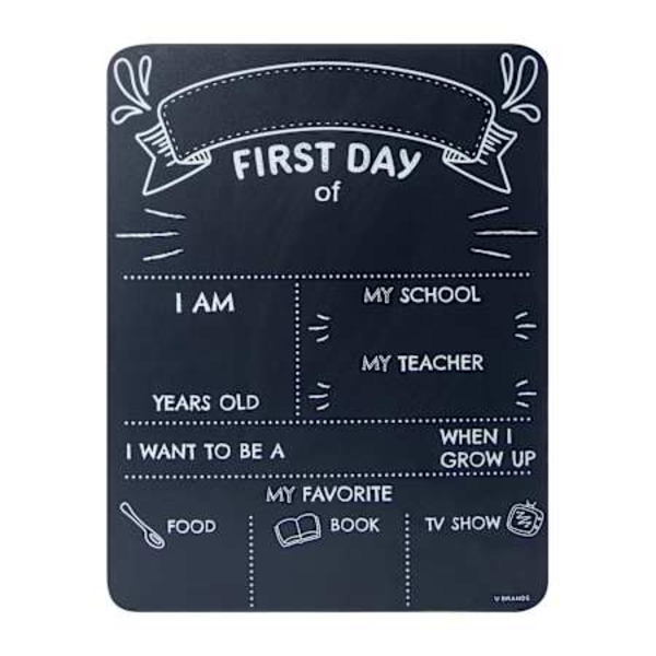 U Brands First Day of School Chalkboard, 11 x 14 in