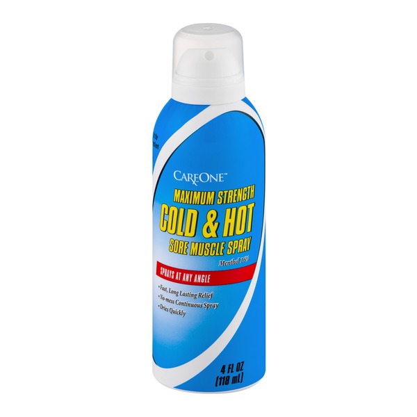 Picture of CareOne Maximum Strength Cold & Hot Sore Muscle Spray (4 fl oz) - Instacart