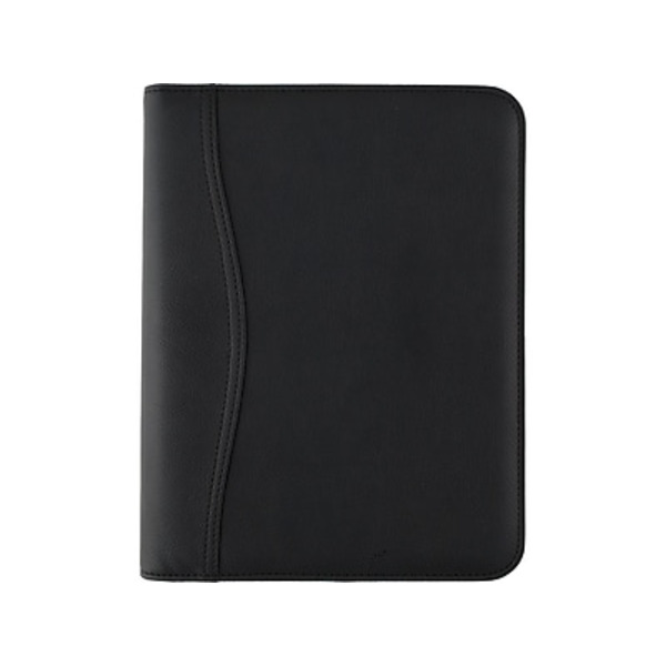 At A Glance Black Starter Set 5.5" x 8.5" Faux Leather Daily & Monthly Personal Organizer