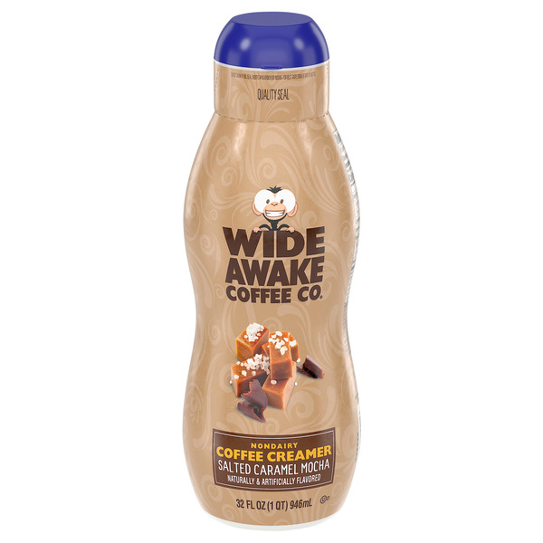 Wide Awake Salted Caramel Mocha Non-Dairy Coffee Creamer Same-Day