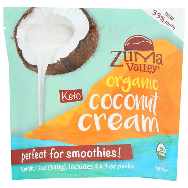 Zuma Valley Frozen Organic Coconut Cream Same-Day Delivery or