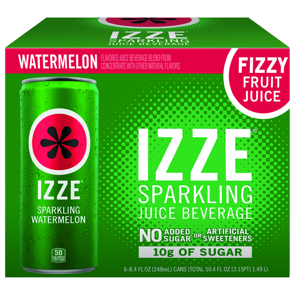 IZZE Watermelon Sparkling Juice Beverage Same-Day Delivery or