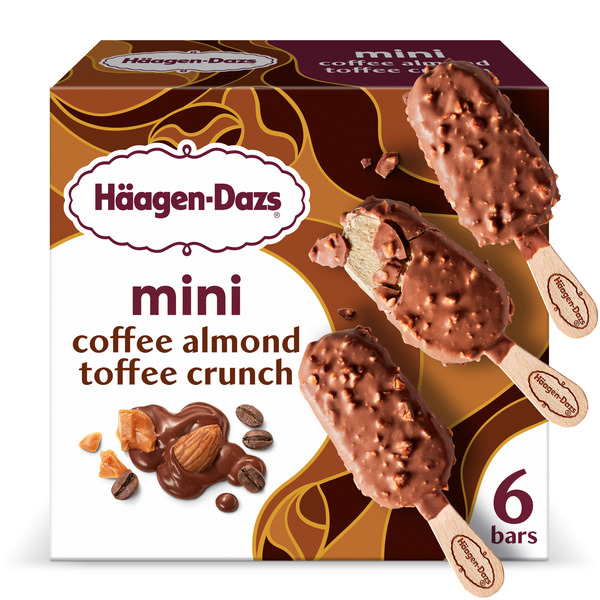 Haagen-Dazs Coffee Almond Toffee Crunch Mini Ice Cream Bars Same