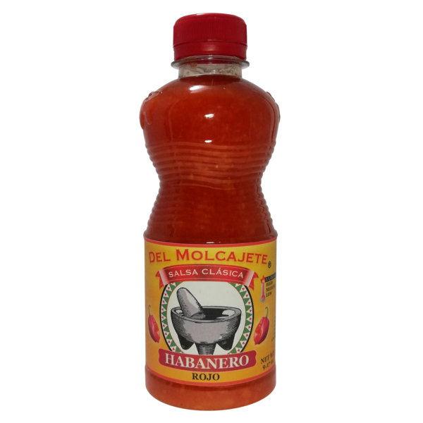 Del Molcajete Rojo Extreme Habanero Salsa Clasica
