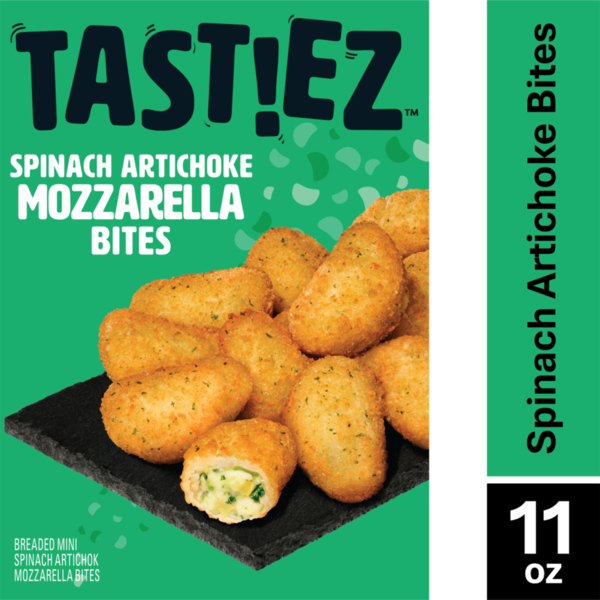 Tastiez Breaded Spinach Artichoke Mozzarella Bites (Frozen