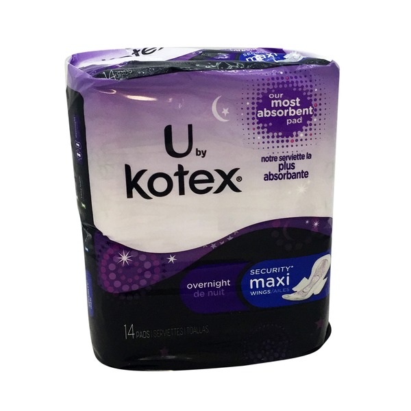 Kotex Overnight Maxi Pads With Wings from Key Food - Instacart