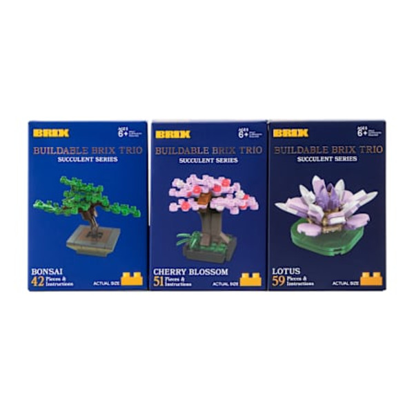 Micro Brix Succulent Buildable Trio