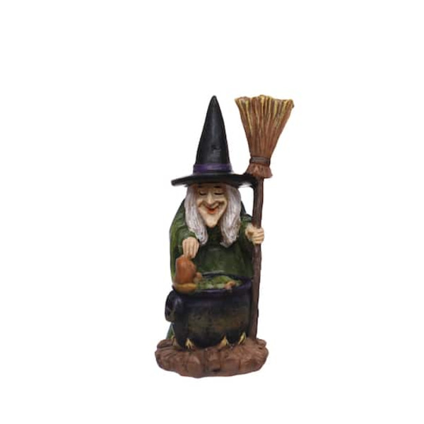 Ashland Mini Witch with Cauldron Figurine