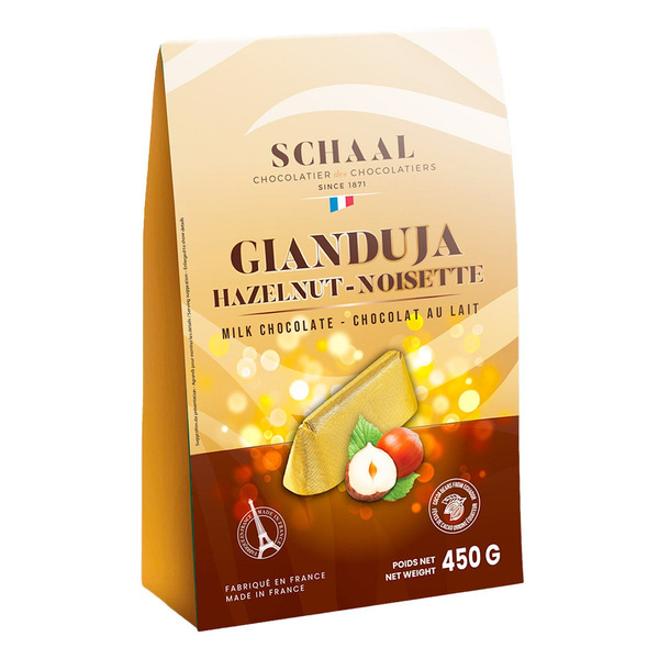 Schaal Gianduja Hazelnut Milk Chocolate