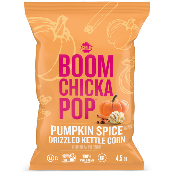 Angie's BOOMCHICKAPOP Pumpkin Spice Flavored Drizzled Kettle Corn