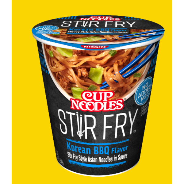 Nissan - Stir Fry Cup Noodles, Korean BBQ Flavor, 3 oz - 6 ct