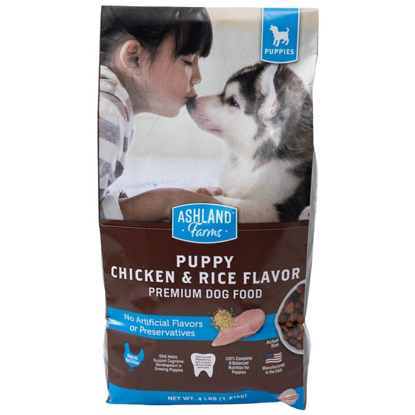 Ashland Farms Chicken & Rice Flavor Premium Puppy Dog Food Same