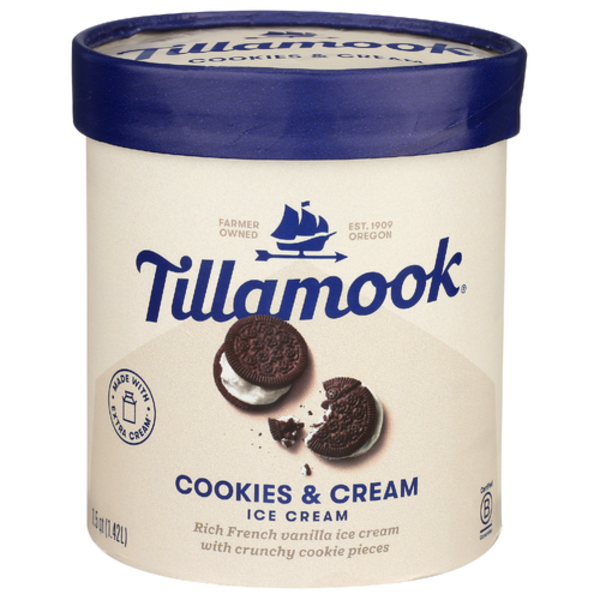 Tillamook Cookies & Cream Ice Cream