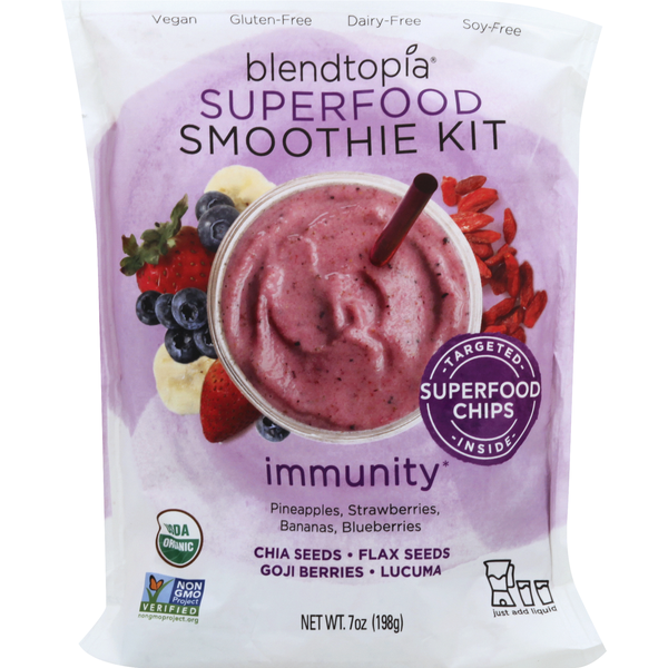 Blendtopia Smoothie Kit, Immunity, Superfood (7 oz) Instacart