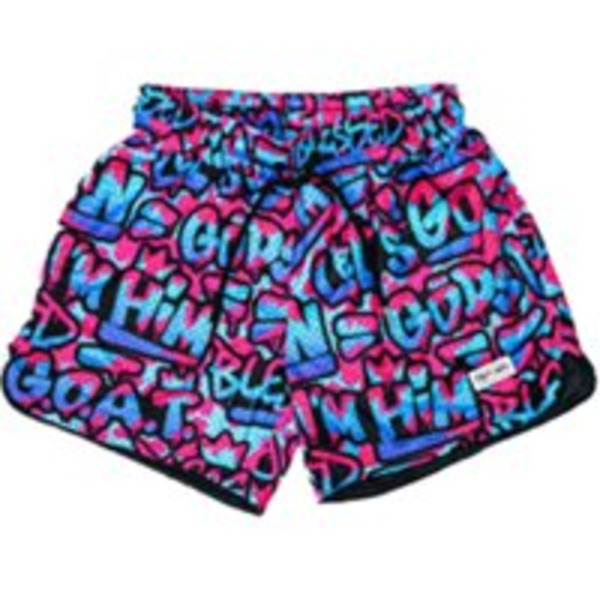 Dirty Mids Men's 5" MVRK Mesh Shorts, S - Black/Blue/Pink