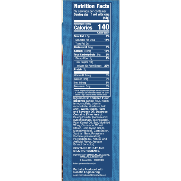 34 Pillsbury Cinnamon Rolls Nutrition Label Labels Design Ideas 2020