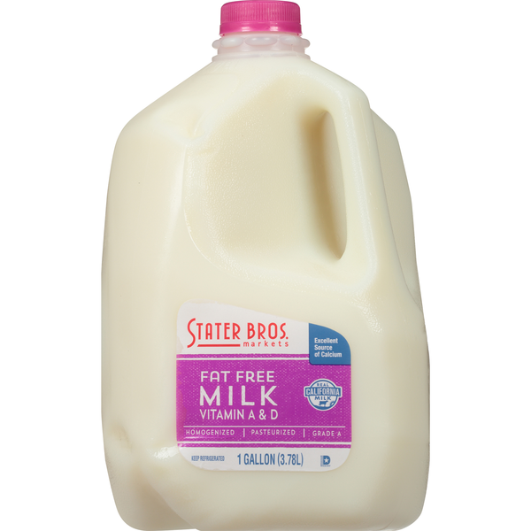 Stater Bros Markets Fat Free Milk (gal) Instacart