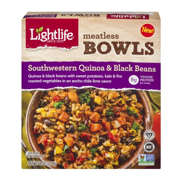 Lightlife Meatless Bowls Southwestern Quinoa Black Beans 8 Oz Instacart