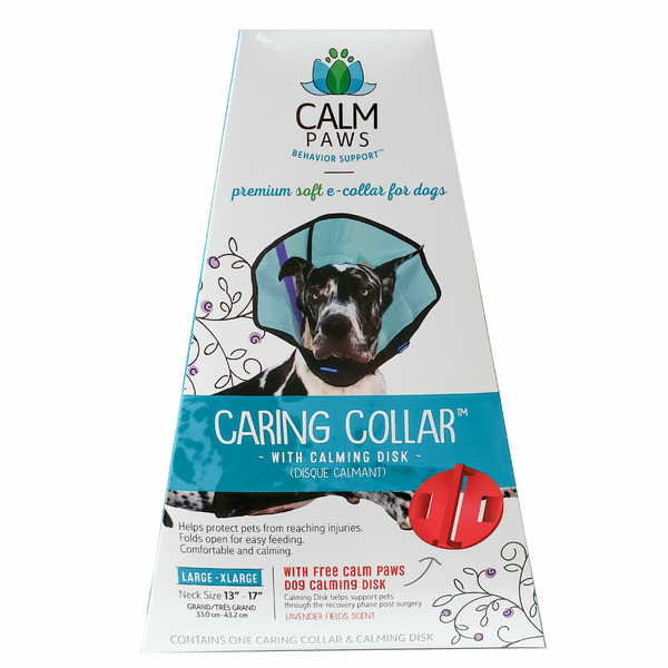 Calm Paws Premium Soft Caring Dog Collar With Calming Disk