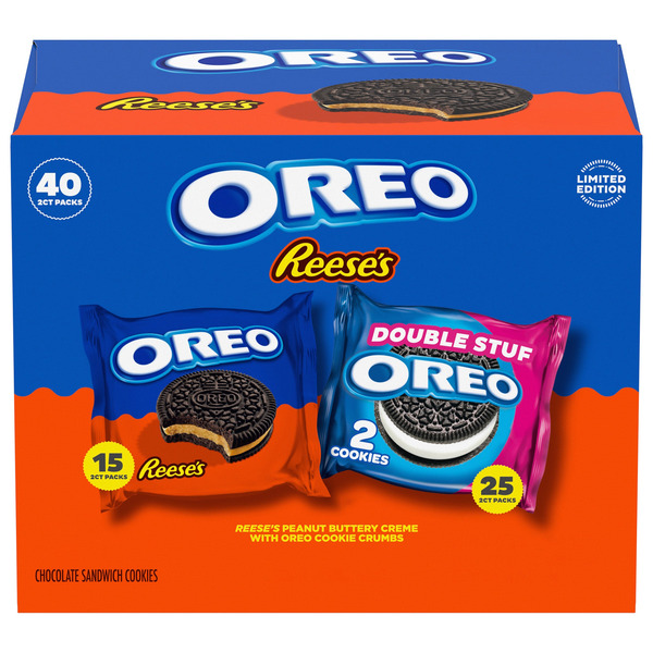 Oreo Reese's and Double Stuf Variety Pack, 40-count