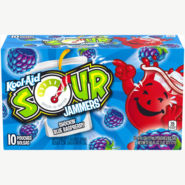 Kool-Aid Jammers Shockin' Blue Raspberry Artificially Flavored